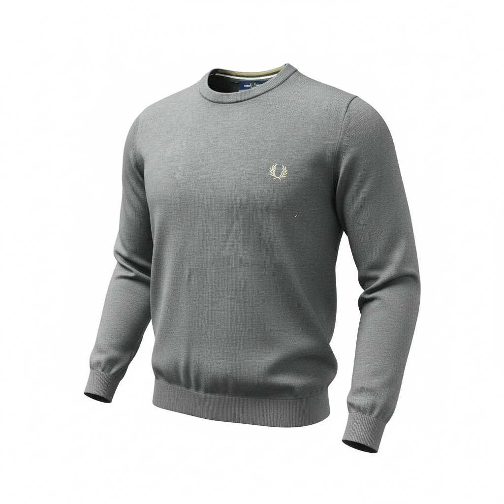 Fred Perry Pullover (graulgrün) S