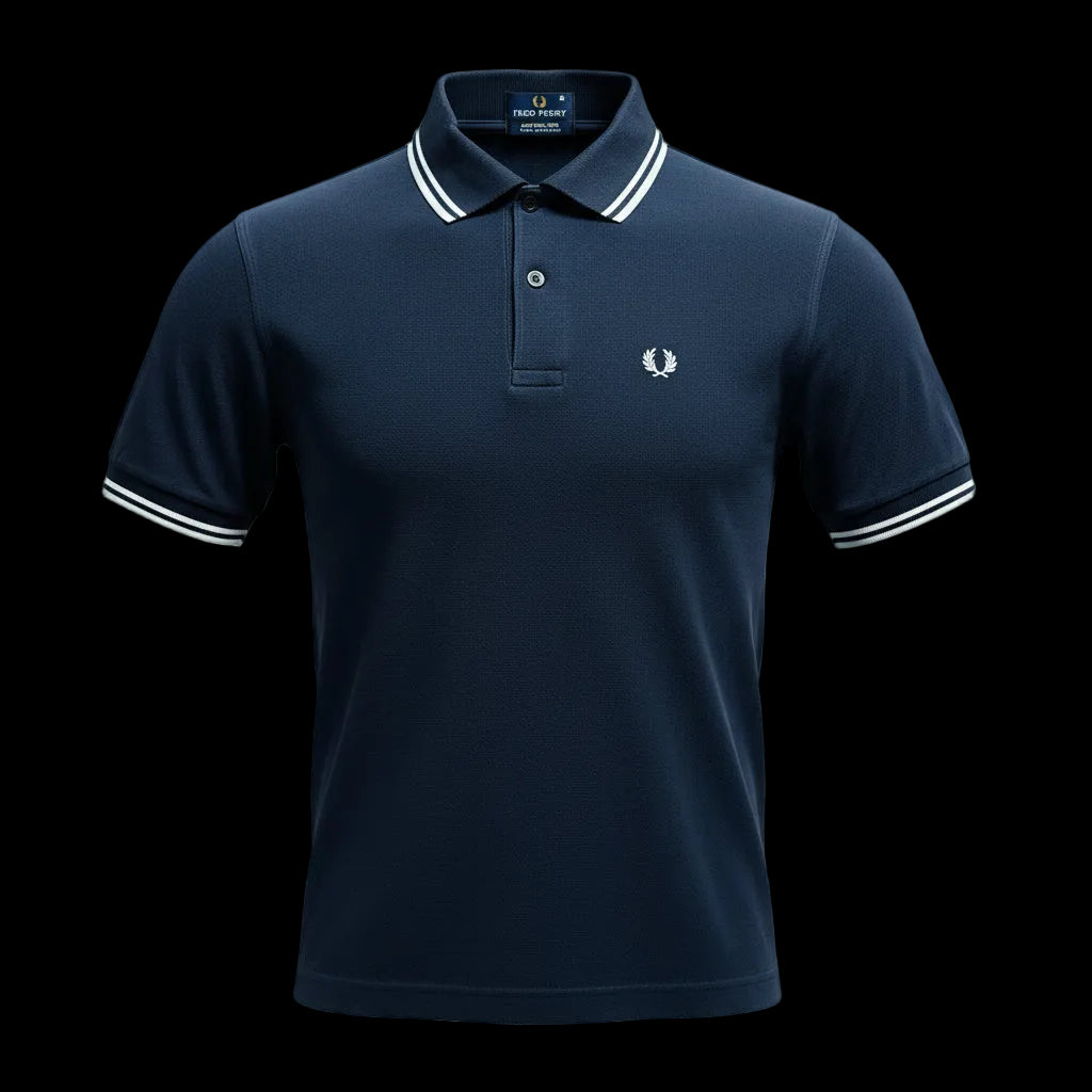 Fred Perry Polo (blau) XS